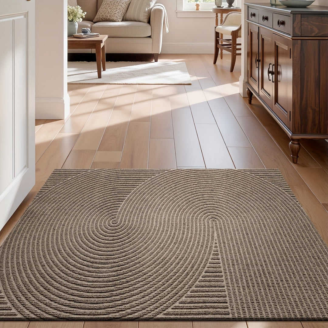 Tapis de sol Dajiang géométrique élégant, idéal pour l'accueil de votre maison, très durable.
