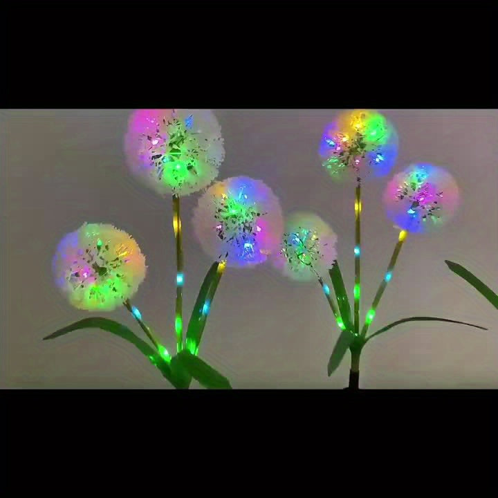 Lumière solaire LED pissenlit résistant, pour un jardin élégant. Ambiance lumineuse extérieure décorative unique.