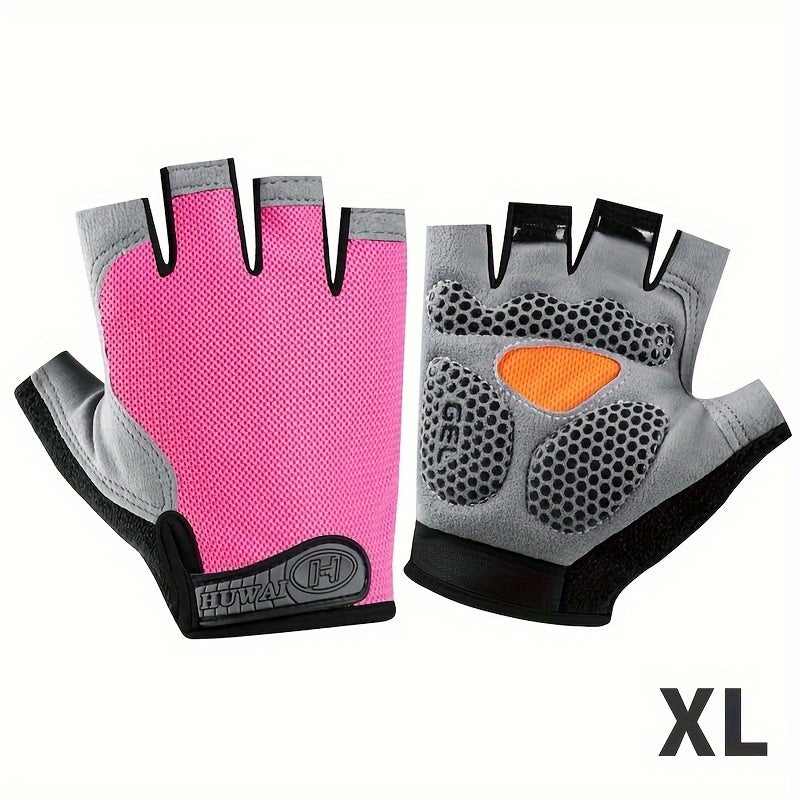 Gants de sport légers, demi-doigts, respirants, pour entraînement et plein air.