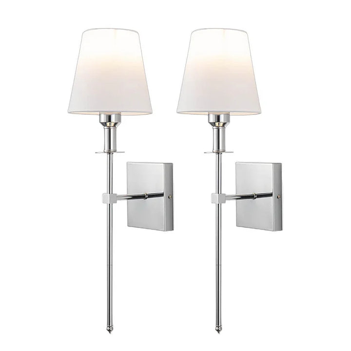 Lampe murale décorative LED, lot de 2, sans fil et rechargeable. Idéale pour éclairer votre intérieur moderne.
