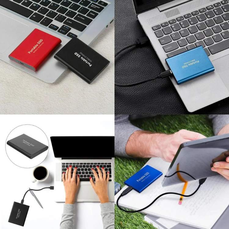 Disque dur SSD externe haute performance pour un stockage et transfert de données rapides, sauvegarde de jeux et vidéos.