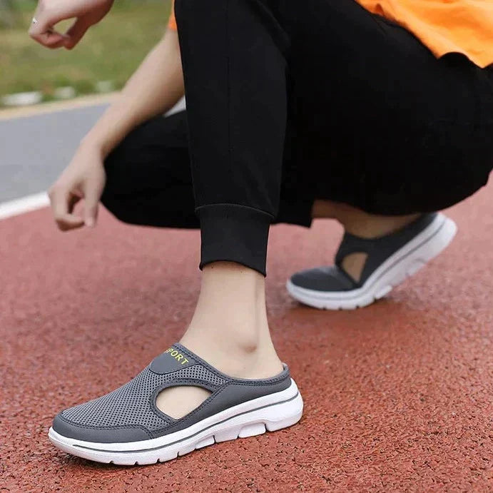 Chaussures orthopédiques homme type sabot. Idéales pour fasciite plantaire, confort et soutien des pieds.