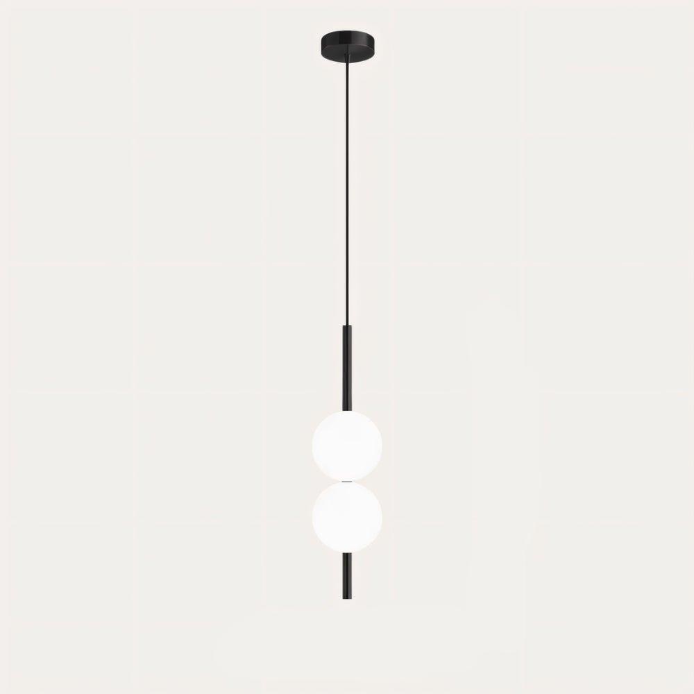 Suspension LED contemporaine, luminaire ajustable pour table à manger. Design nordique, crée une atmosphère moderne et chaleureuse.