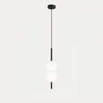 1 Lumière - 2 Boules - Noir - 3.9" X 22"