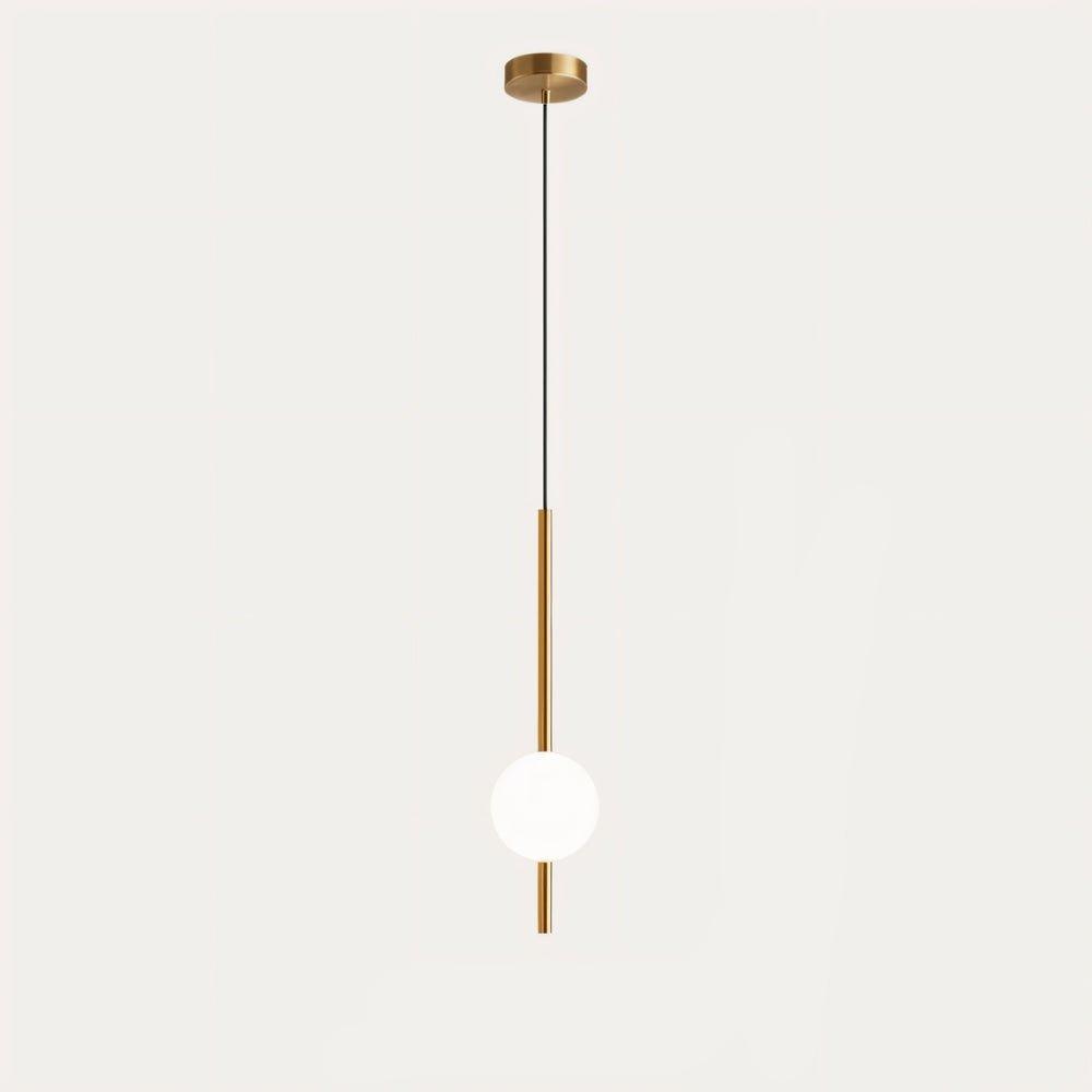 Lampe design LED, hauteur ajustable pour cuisine ou salon. Apporte une lumière décorative et un style moderne et épuré.