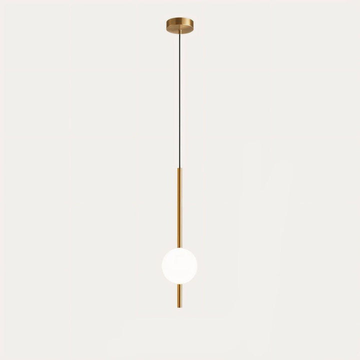 Lampe design LED, hauteur ajustable pour cuisine ou salon. Apporte une lumière décorative et un style moderne et épuré.