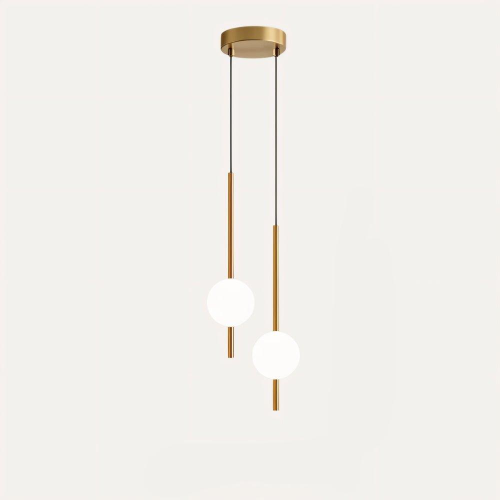 Élégante suspension LED pour cuisine moderne. Luminaire design, ajustable en hauteur, parfait pour un îlot ou une table.