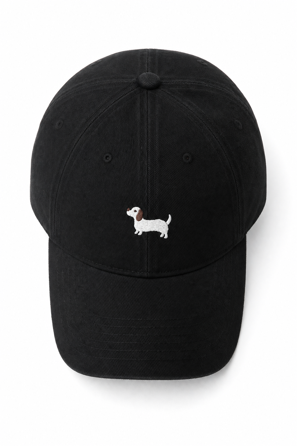 Casquette en coton pour femme, broderie teckel unique, ajustable pour un ajustement parfait.