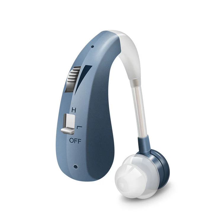 Aide auditive rechargeable Bluetooth intra-auriculaire. Amplification sonore discrète pour une meilleure audition.