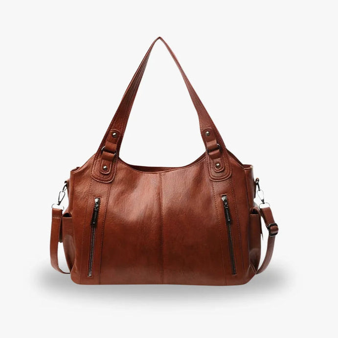Sac d'épaule Aliona, maroquinerie femme, modèle vegan noir, pratique et tendance.