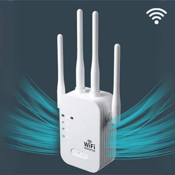 Répéteur WiFi 5G double bande, extension de signal rapide et longue portée pour une connexion internet sans fil.