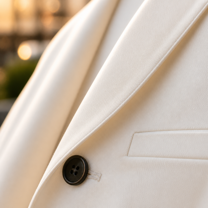 Gilet de costume élégant, ajusté. Touche finale pour un mariage réussi.