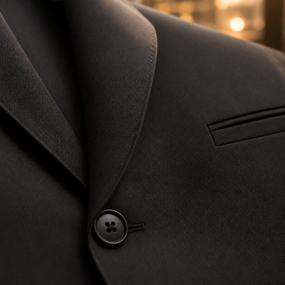 L'élégance masculine dans un costume homme 3 pièces ajusté, grandes tailles.