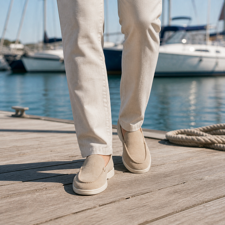 Chaussures homme décontractées, mocassins confortables, légers et polyvalents.