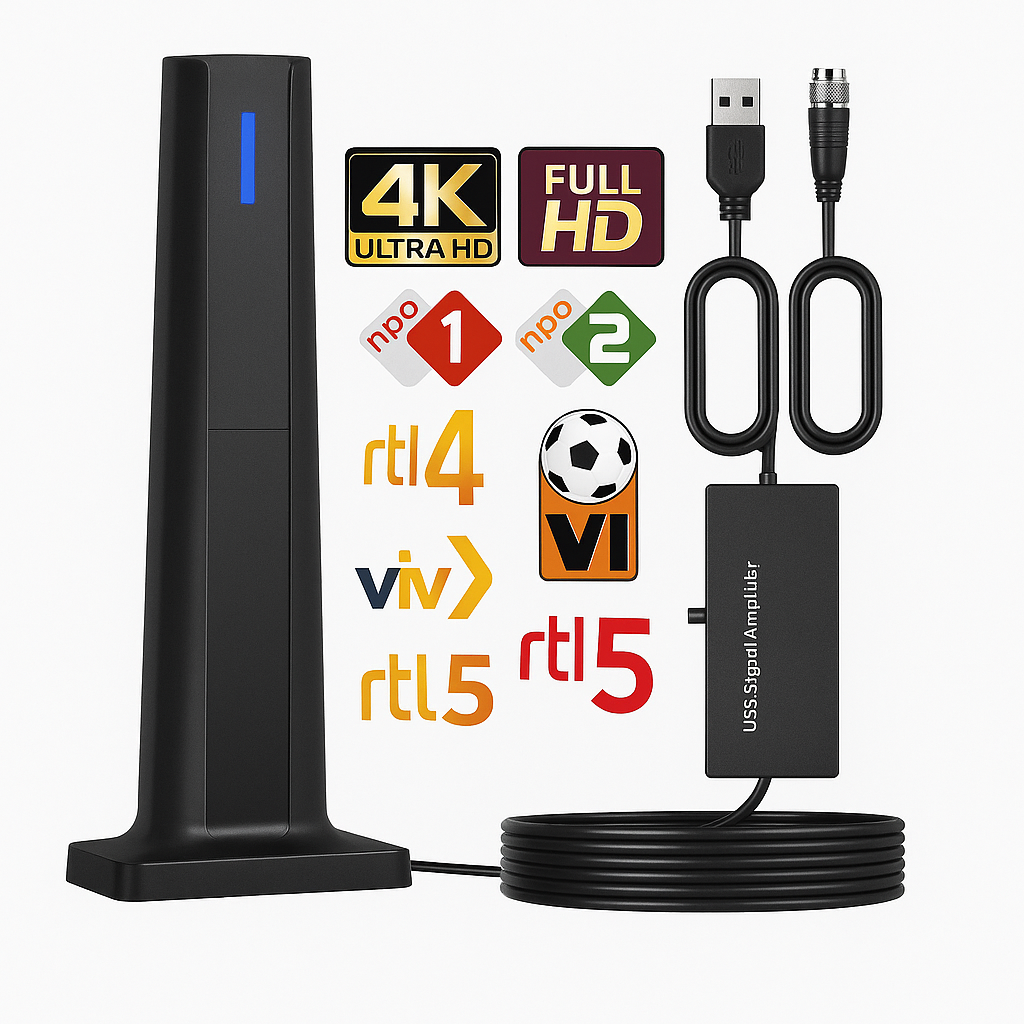 Profitez du divertissement avec cette antenne TV HD intérieure, offrant une réception de signal numérique de haute qualité.