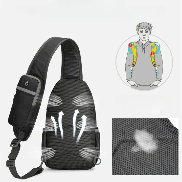 Sac à dos femme élégant, vue de face, noir, avec détails anti-vol, parfait pour le quotidien urbain.