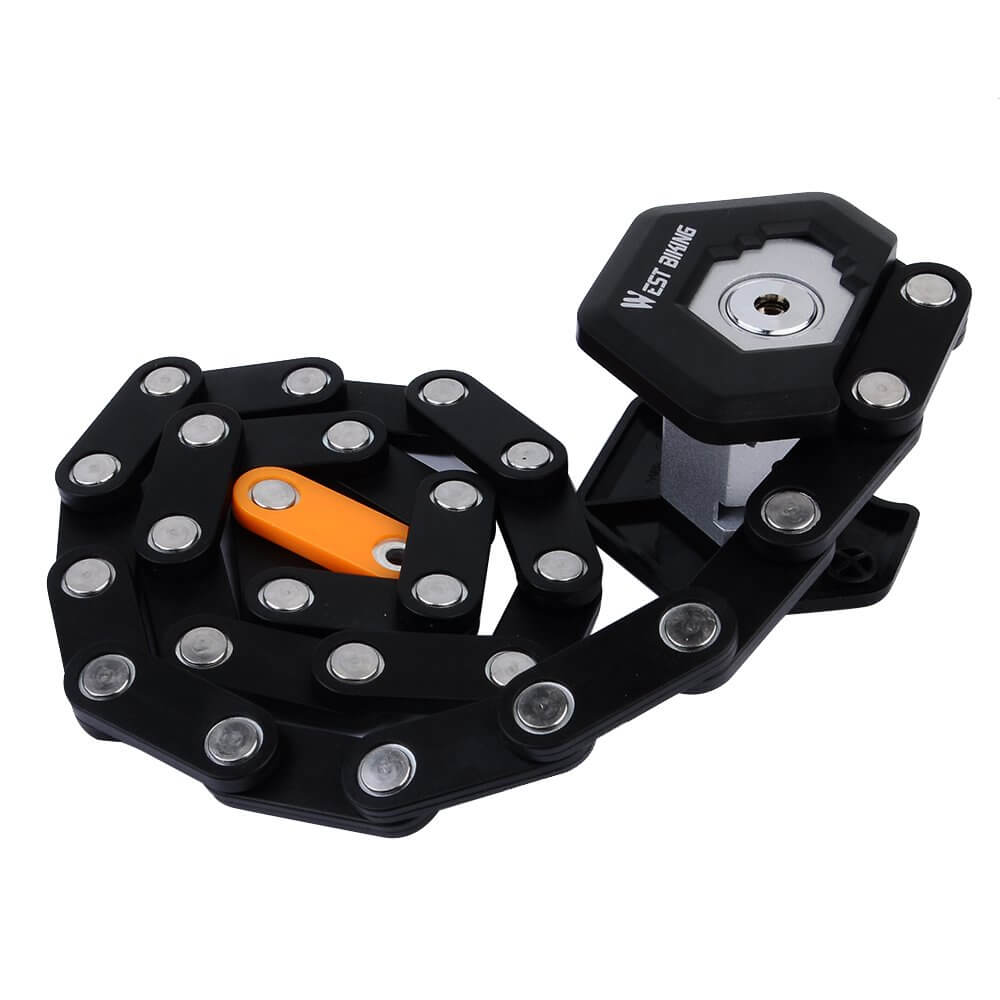 Antivol vélo pliant en acier, protection optimale pour votre vélo. Solide, fiable et facile à transporter.