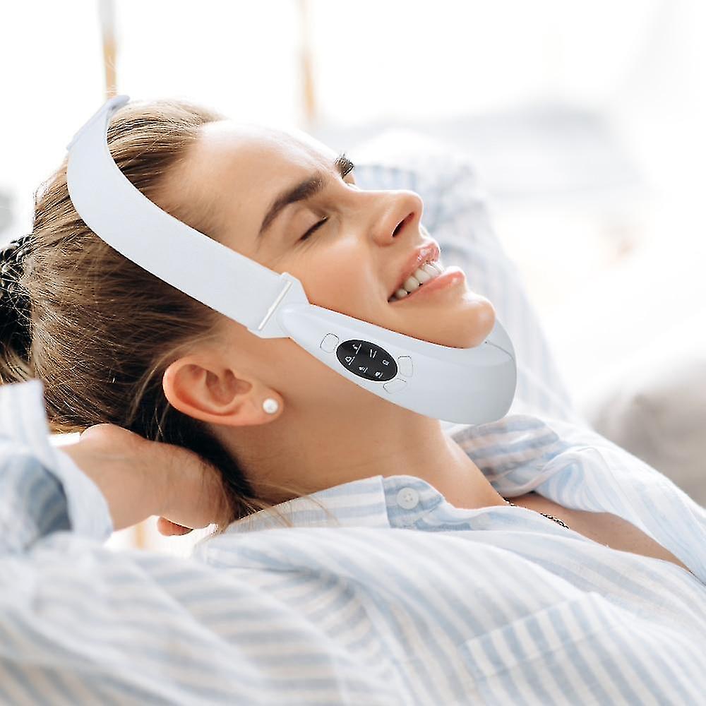 Dispositif de rajeunissement facial par microcourants et infrarouge pour raffermissement et soin anti-âge de la peau.