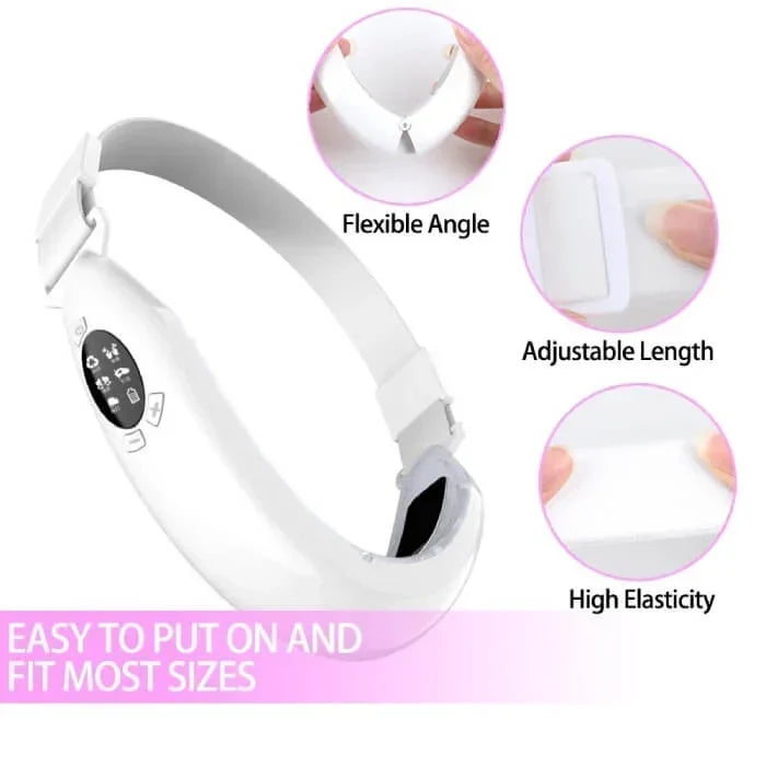 Appareil beauté anti-âge avec technologie microcourants et infrarouge pour un rajeunissement facial et tonification.