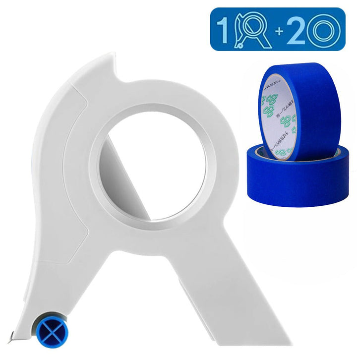 Outil efficace pour un masquage rapide et précis en peinture murale, idéal pour les travaux de décoration.