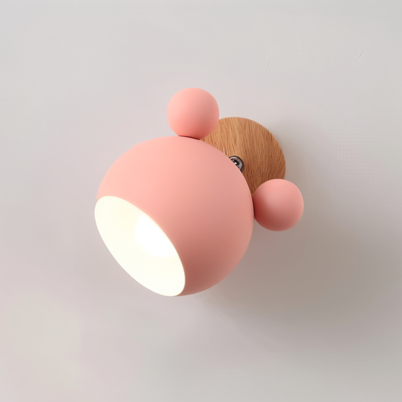 Luminaire mural moderne pour chambre enfant, éclairage ambiance LED ajustable.