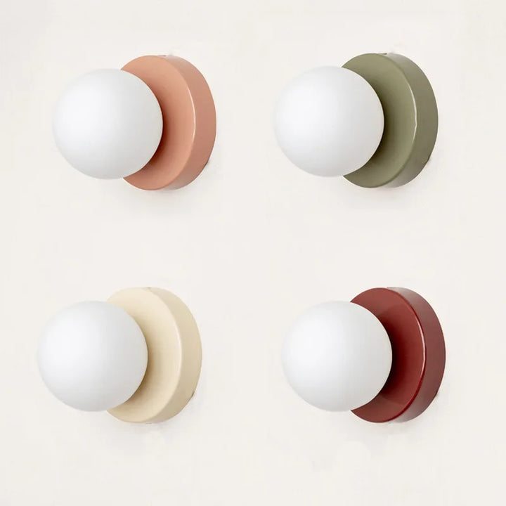 Applique murale LED Macaron couleur pastel. Éclairage doux et moderne, parfaite pour décorer chambre ou salon.