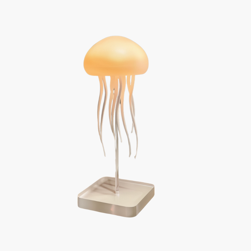 Lampe LED AquaAura avec méduses nageantes, lumière multicolore relaxante pour salon ou chambre. Rechargeable.