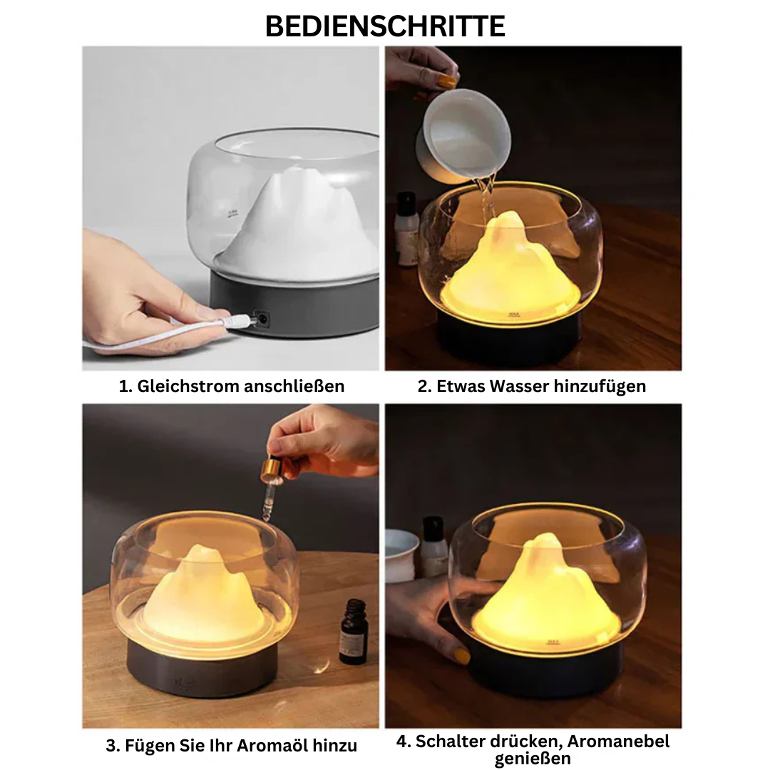 Diffuseur d'arômes LED moderne, parfait pour la décoration intérieure et une ambiance zen.