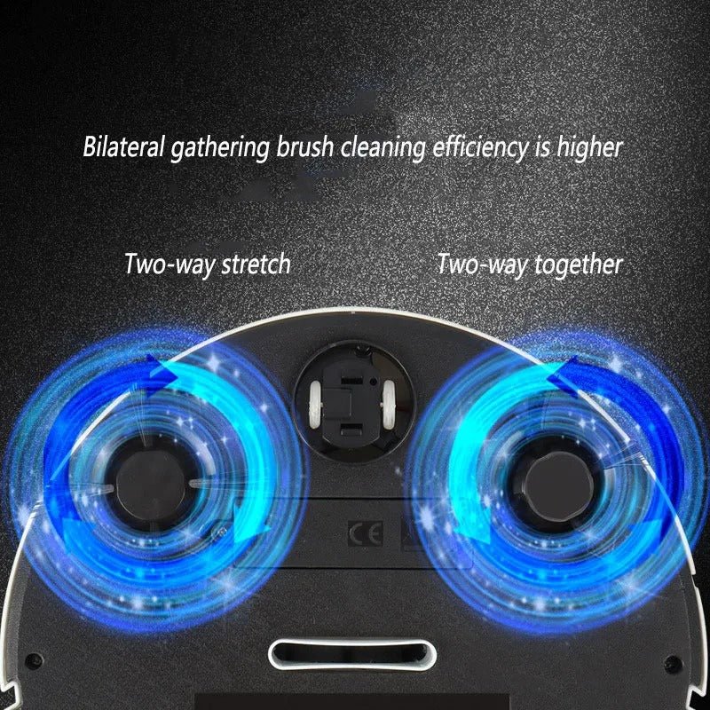 Aspirateur robot automatique avec système de filtration HEPA. Nettoyage intelligent pour sols, carrelage et tapis de la maison.