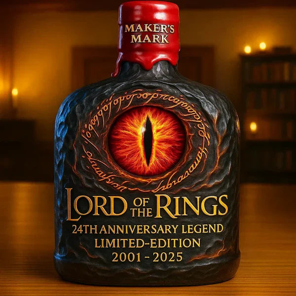 Carafe à whisky fantaisie en verre, édition limitée 24ème anniversaire, cadeau de luxe pour collectionneurs.