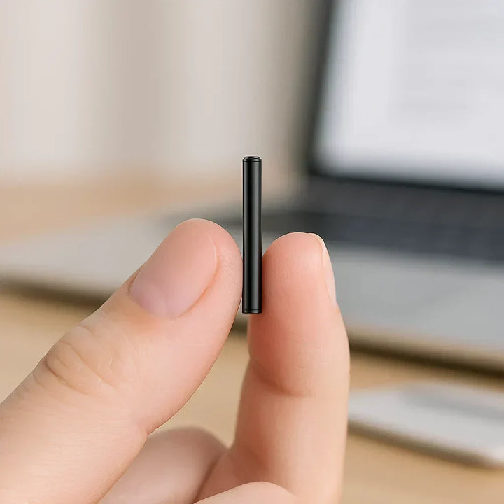 Enregistreur vocal discret ultra-compact, activation vocale intelligente, audio HD.