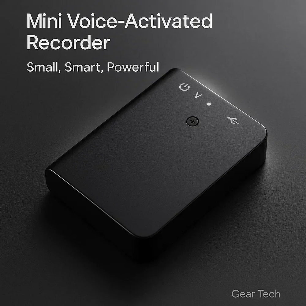 Mini enregistreur vocal espion portable, discret pour enregistrement secret, longue autonomie.