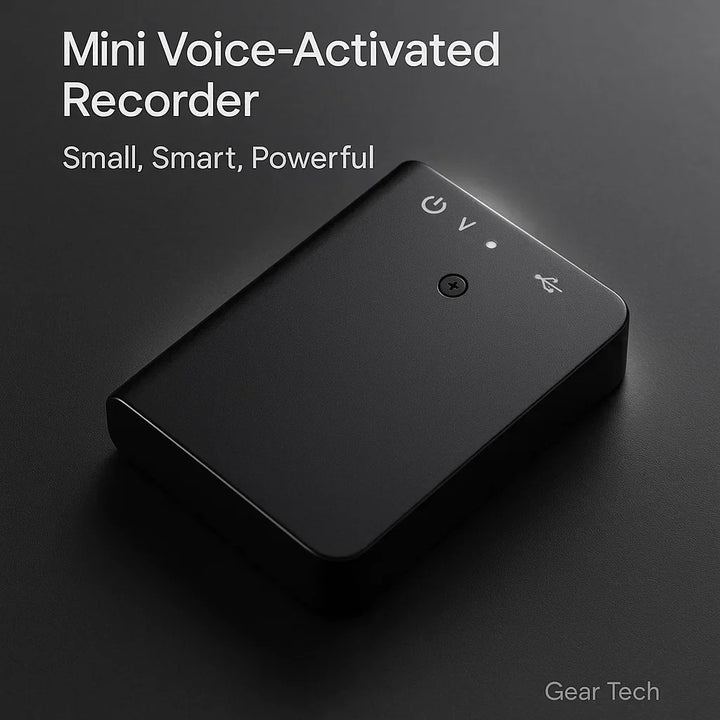 Mini enregistreur vocal espion portable, discret pour enregistrement secret, longue autonomie.