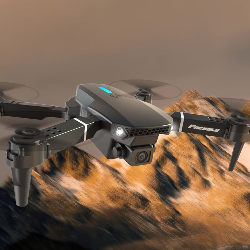 Cadeau idéal: Drone E88 pliable, double caméra pour des heures de vol stable et amusant. Pour tous les âges.