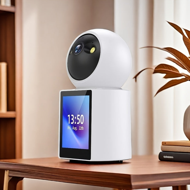 Caméra animaux domestiques avec écran pour surveillance intelligente et audio bidirectionnel, vision nocturne.