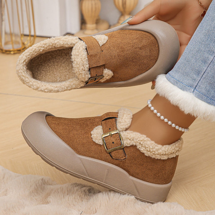 Sabots d'hiver confortables pour femmes, chaleur et style urbain. Idéals pour le quotidien.