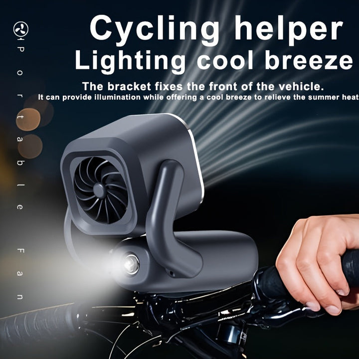 Ventilateur portable compact pour l'extérieur. Un accessoire de voyage rechargeable pour rester au frais partout.