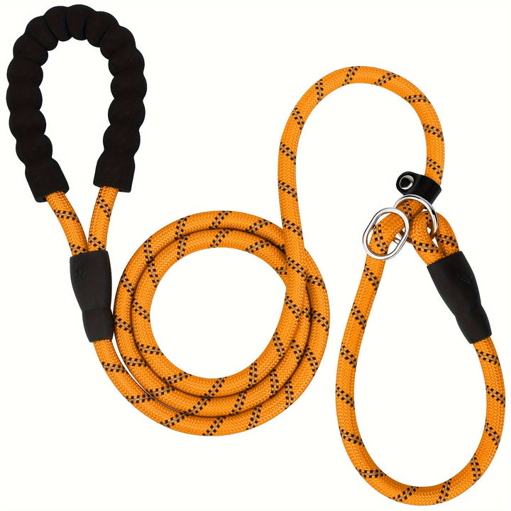 Laisse chien avec poignée confort rembourrée, anti-traction, pour un contrôle optimal en promenade.