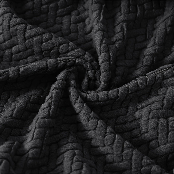 Housse de protection jacquard pour chaises de bureau, élastique et résistante.