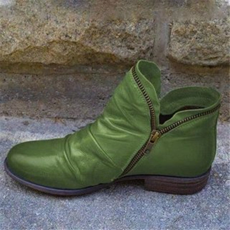 Bottines femme à fermeture éclair, un choix élégant et confortable. Chaussures tendance pour l'hiver.