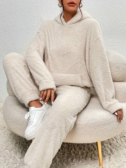 Mjuk Fleece Loungewear Set - Hoodie & Byxor