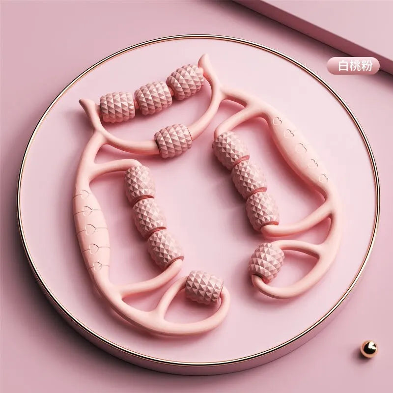 Rouleau de massage anti-cellulite pour jambes. Aide à raffermir la peau, tonifier et améliorer l'aspect des cuisses et mollets.