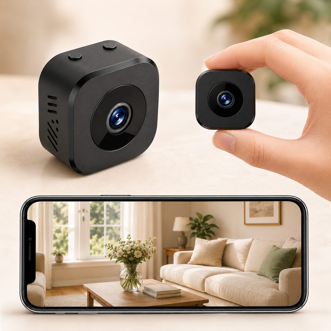 Caméra Wi-Fi intérieure 1080p, surveillance sans fil facile, vision nocturne avancée pour votre domicile.