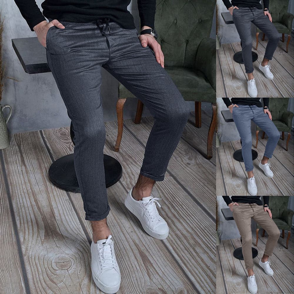 Herrjoggers, Slim Fit, Justerbar Midja