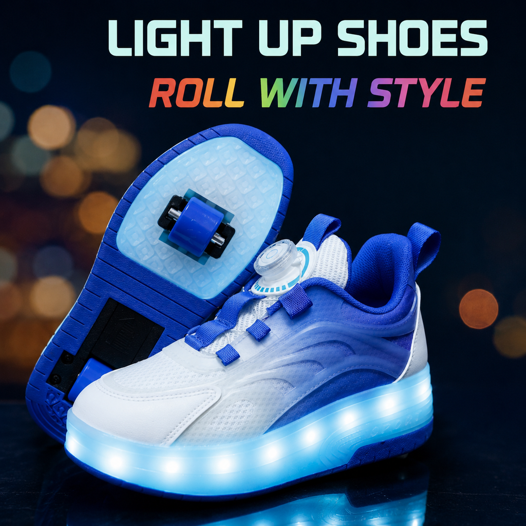 Chaussures enfant LED multicolores, ludiques et très confortables.