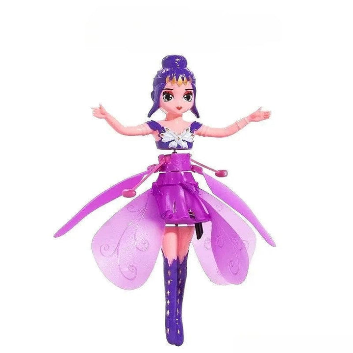 Fée volante magique FlutterFly captivante, lumières LED et capteur de mouvement, jouet pour enfants.