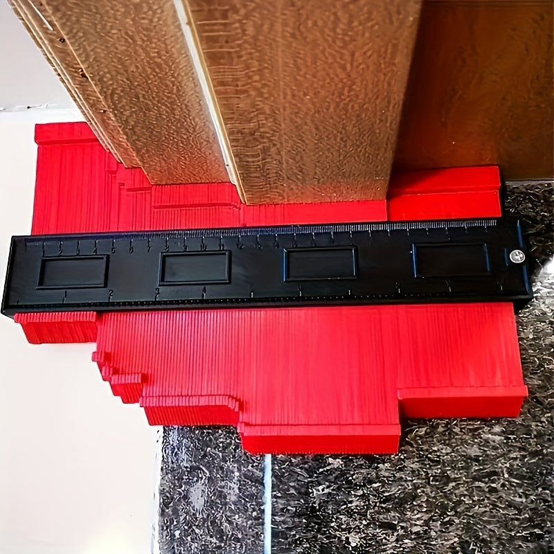 Jauge de contour précise pour menuiserie et carrelage, idéale bricolage et usage professionnel.