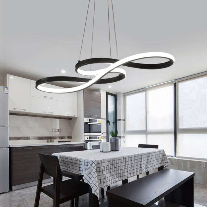 Lampe LED moderne forme de note, éclairage design artistique pour décor contemporain. Une touche unique.