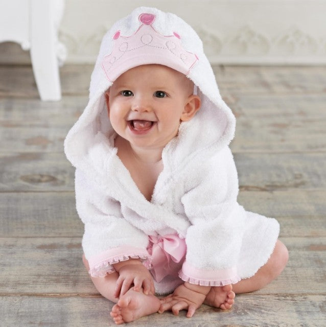 Cadeau bébé idéal: peignoir AnimalHug en coton doux, capuche animal pour filles et garçons.