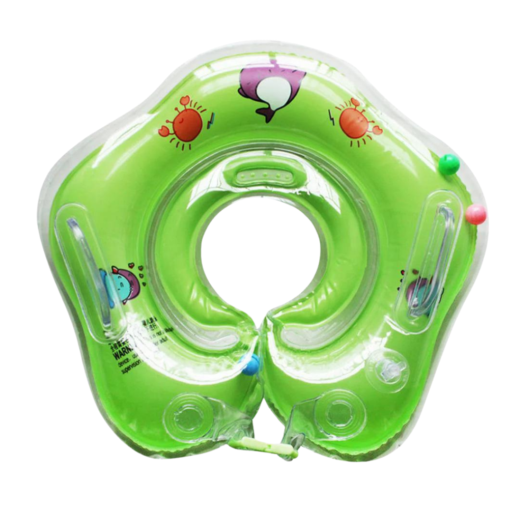 Bouée de cou pour enfants, sécurité accrue avec doubles chambres et poignées. Parfaite pour la piscine.
